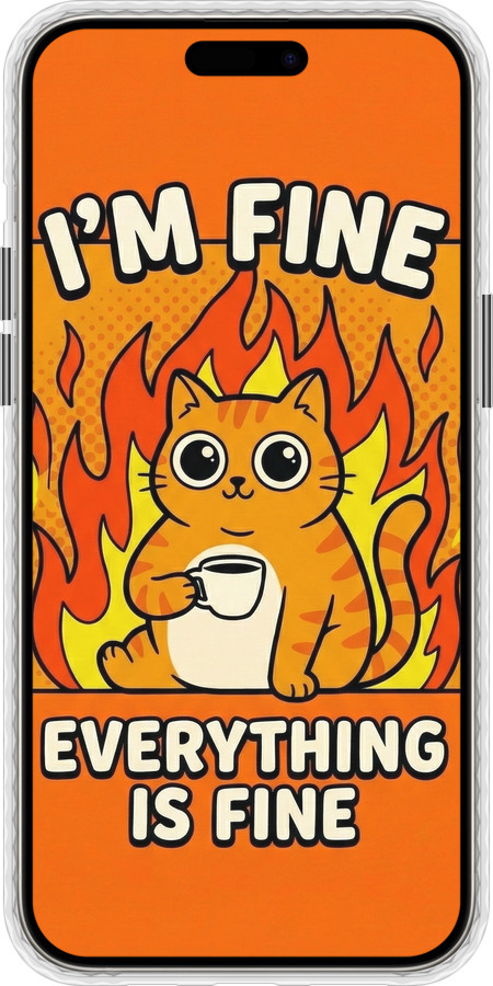 Чехол Bumper MagSafe чехол Funny Cat для Apple iPhone 15 Pro Max - 6786pm-3098 изображение 