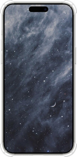 Силикон с усиленными углами чехол Голубые облака, Голубая луна для Apple iPhone 15 Pro Max - 6398sp-3098 изображение 