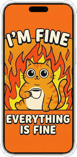 Силикон с усиленными углами чехол Funny Cat для Apple iPhone 15 Pro Max - 6786sp-3098 изображение 