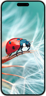 Силиконовый чехол Божья коровка для Apple iPhone 15 Pro Max - 6049u-3098 изображение 
