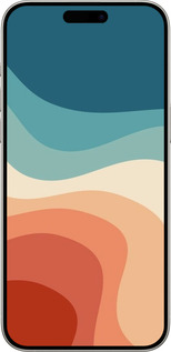 Силиконовый чехол В стиле ретро с волнами для Apple iPhone 15 Pro Max - 6531u-3098 изображение 