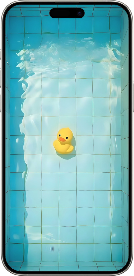 Силіконовий чехол Каченя для Apple iPhone 15 Pro Max - 6323u-3098 изображение 