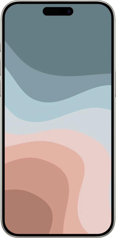 Силиконовый чехол С синими и розовыми волнами в стиле ретро для Apple iPhone 15 Pro Max - 6532u-3098 изображение 