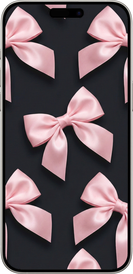 Силиконовый чехол Coquette Ribbons Dark Coquette для Apple iPhone 15 Pro Max - 6767u-3098 изображение 