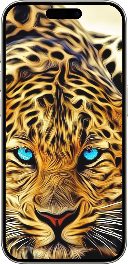 TPU чехол Леопард для Apple iPhone 15 Pro - 6611b-3096 изображение 