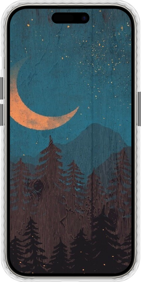 Чехол Bumper чехол Звездный лес для Apple iPhone 15 Pro - 6480pc-3096 изображение 