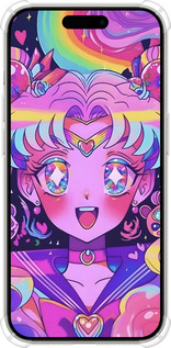 Силикон с усиленными углами чехол Сейлор Мун 3 для Apple iPhone 15 Pro - 6352sp-3096 изображение 