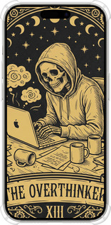 Силикон с усиленными углами чехол The Overthinker для Apple iPhone 15 Pro - 6774sp-3096 изображение 