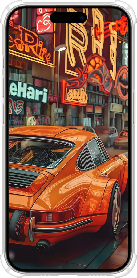 Силикон с усиленными углами чехол Порше для Apple iPhone 15 Pro - 6334sp-3096 изображение 