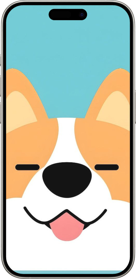 Силиконовый чехол Корги для Apple iPhone 15 Pro - 6280u-3096 изображение 