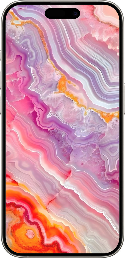 Силиконовый чехол Мрамор 2 для Apple iPhone 15 Pro - 6307u-3096 изображение 