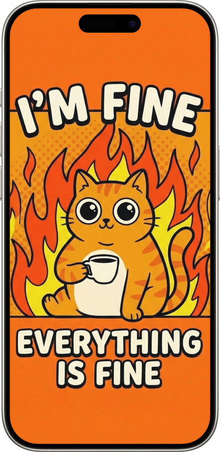 Силіконовий чехол Funny Cat для Apple iPhone 15 Pro - 6786u-3096 изображение 