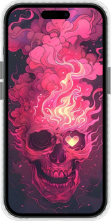 Чехол Bumper чехол Череп арт для Apple iPhone 15 - 6385pc-3075 изображение 