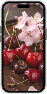 Чехол Bumper чехол Вишня в шоколаде для Apple iPhone 15 - 6698pc-3075 изображение 
