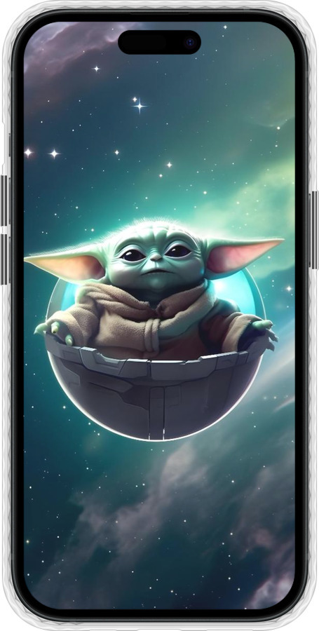 Чехол Bumper чехол Малышь йода для Apple iPhone 15 - 6294pc-3075 изображение 