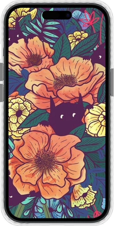 Чехол Bumper чехол С изображением полевых цветов для Apple iPhone 15 - 6419pc-3075 изображение 