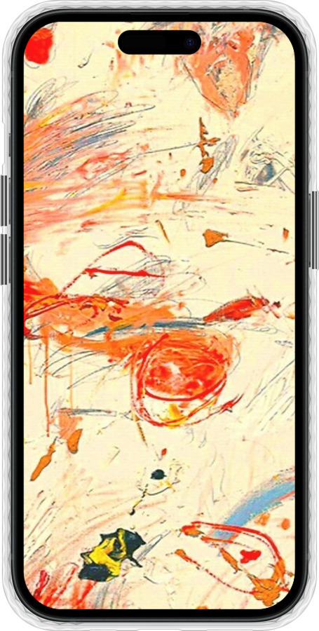 Чехол Bumper чехол Динамичная картина с хаотичными мазками для Apple iPhone 15 - 6540pc-3075 изображение 