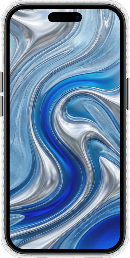 Чехол Bumper чехол Liquid Chrome для Apple iPhone 15 - 6781pc-3075 изображение 