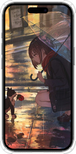Силикон с усиленными углами чехол Anime для Apple iPhone 15 - 6609sp-3075 изображение 