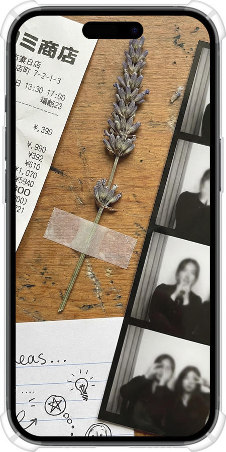 Силіконовий протиударний с посиленими кутами чехол Aesthetic Scrapbook Collage для Apple iPhone 15 - 6773sp-3075 изображение 