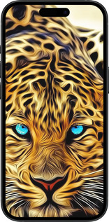 Силиконовый чехол Леопард для Apple iPhone 15 - 6611u-3075 изображение 
