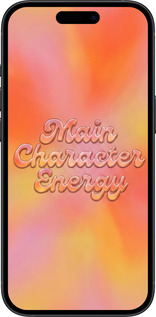Силиконовый чехол Aura Gradient Main Character Energy Aesthetic Y2K для Apple iPhone 15 - 6783u-3075 изображение 