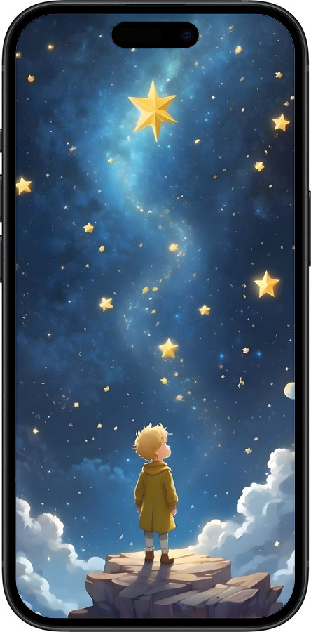 Силіконовий чехол Маленький принц для Apple iPhone 15 - 6326u-3075 изображение 