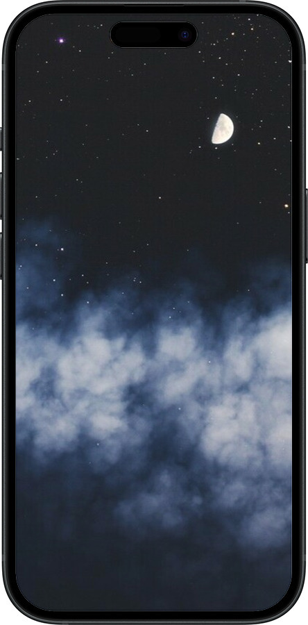 Силиконовый чехол Ночное небо для Apple iPhone 15 - 6450u-3075 изображение 
