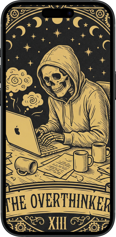 Силиконовый чехол The Overthinker для Apple iPhone 15 - 6774u-3075 изображение 