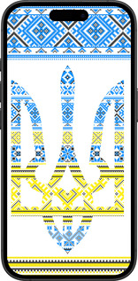 TPU чехол Герб - вышиванка желто-голубая для Apple iPhone 16 Plus - 1197b-3714 изображение 