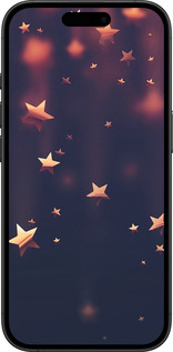 TPU чехол Падающие звезды для Apple iPhone 16 Plus - 3974b-3714 изображение 