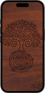 TPU чехол Узор дерева для Apple iPhone 16 Plus - 4119b-3714 изображение 