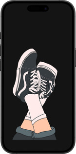 TPU чехол Кеды для Apple iPhone 16 Plus - 4265b-3714 изображение 