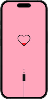 TPU чехол Подзарядка сердца1 для Apple iPhone 16 Plus - 4275b-3714 изображение 