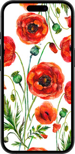 TPU чехол Нарисованные маки для Apple iPhone 16 Plus - 4278b-3714 изображение 