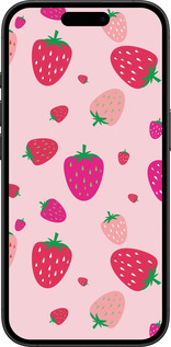 TPU чехол Клубнички для Apple iPhone 16 Plus - 4332b-3714 изображение 