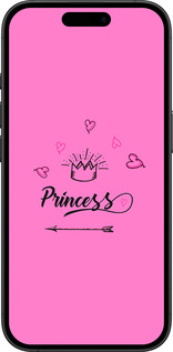 TPU чехол Princess для Apple iPhone 16 Plus - 4361b-3714 изображение 