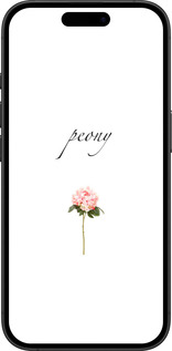 TPU чехол Пион для Apple iPhone 16 Plus - 4366b-3714 изображение 