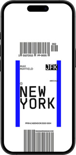 TPU чехол New York для Apple iPhone 16 Plus - 4861b-3714 изображение 