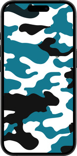 TPU чехол Камуфляж прозрачный фон для Apple iPhone 16 Plus - 4877b-3714 изображение 