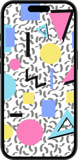 TPU чехол Color shapes для Apple iPhone 16 Plus - 4893b-3714 изображение 