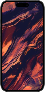 TPU чехол Черно-оранжевая абстракция для Apple iPhone 16 Plus - 5340b-3714 изображение 