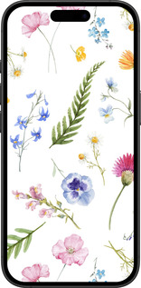 TPU чехол Цветочный фон v2 для Apple iPhone 16 Plus - 5472b-3714 изображение 