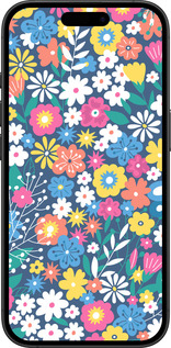 TPU чехол Цветочный фон v4 для Apple iPhone 16 Plus - 5494b-3714 изображение 