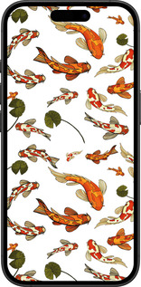 TPU чехол Рыбы Кои для Apple iPhone 16 Plus - 5535b-3714 изображение 