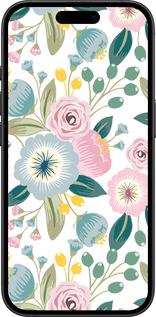 TPU чехол Цветочные обои v2 для Apple iPhone 16 Plus - 5602b-3714 изображение 