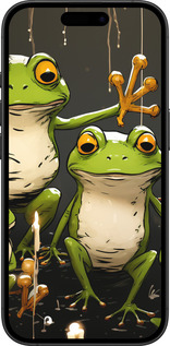 TPU чехол Жабки 2 для Apple iPhone 16 Plus - 5657b-3714 изображение 