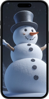 TPU чехол Сніговик для Apple iPhone 16 Plus - 5826b-3714 изображение 