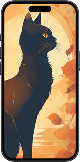 TPU чехол Черная кошка v2 для Apple iPhone 16 Plus - 5830b-3714 изображение 