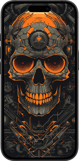 TPU чехол Череп для Apple iPhone 16 Plus - 5952b-3714 изображение 